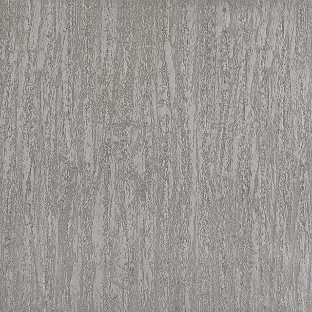 Cool silver-grey fabric with fine irregular vertical striations and a weathered woven texture