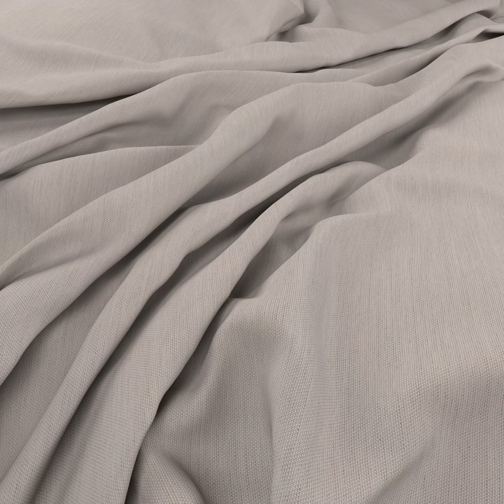 Pale seafoam-grey woven fabric draped in soft folds with a fine textured surface
