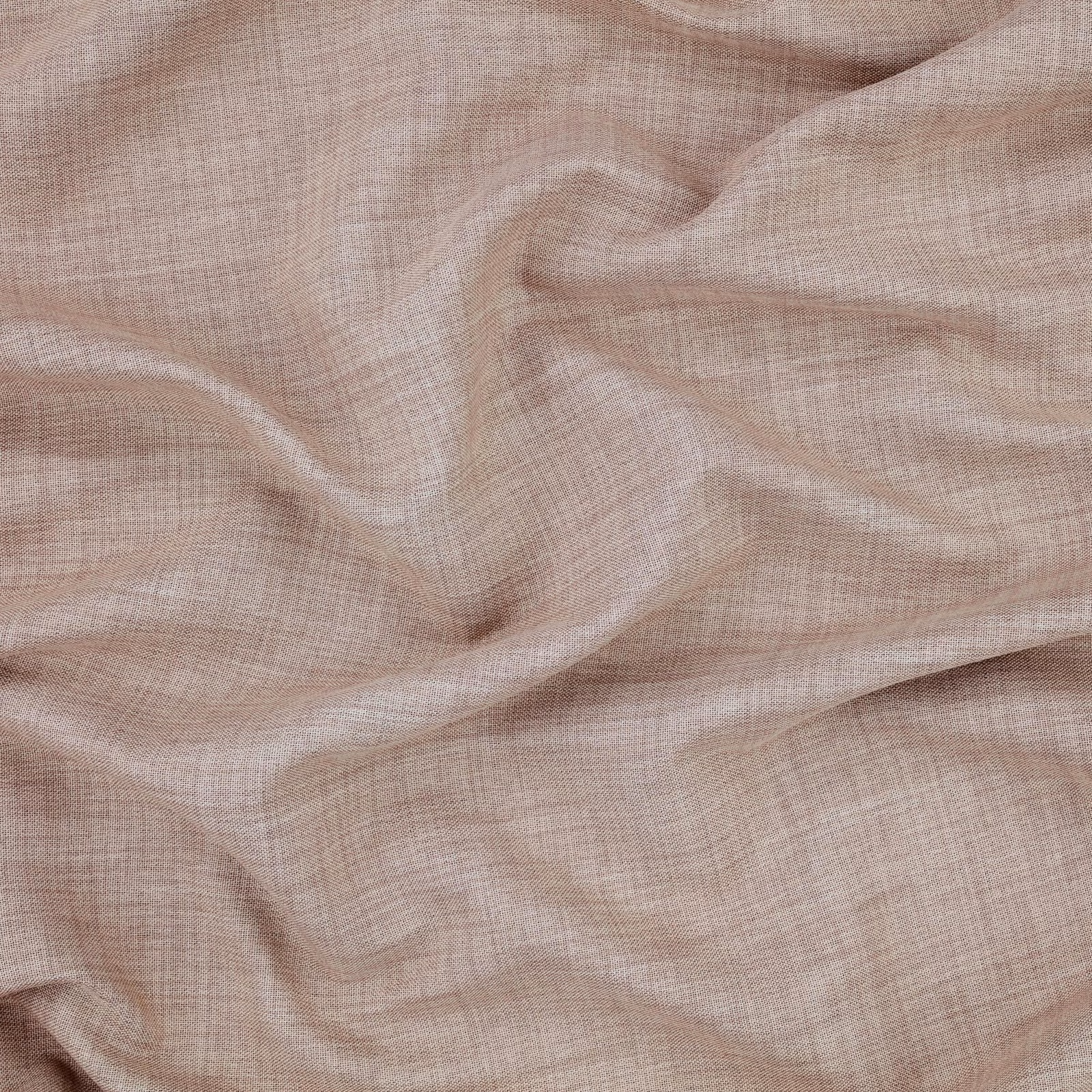 Blush shell fabric with airy crossweave and softly rippled, translucent folds