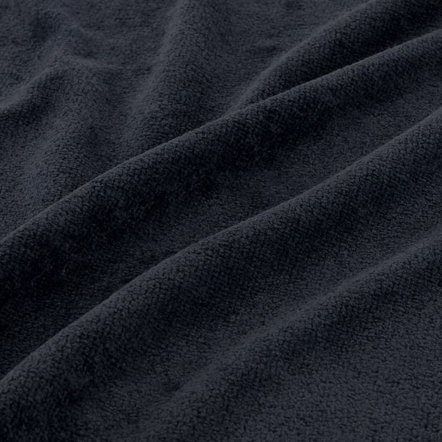 Deep navy Suave fabric with a softly raised, light-catching pile