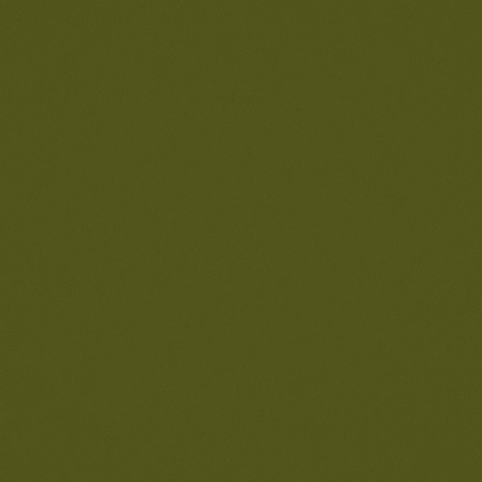Deep olive-green plain textile swatch with a subtly textured matte surface