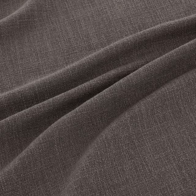 Deep charcoal-grey woven fabric with fine texture and softly folded tonal shadows