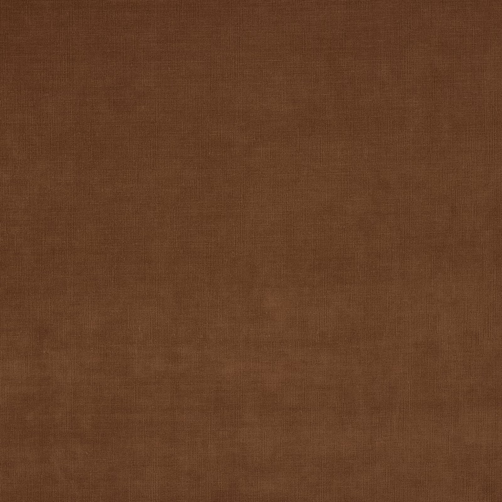 Deep rust-brown plain woven fabric with subtle tonal texture and fine grain