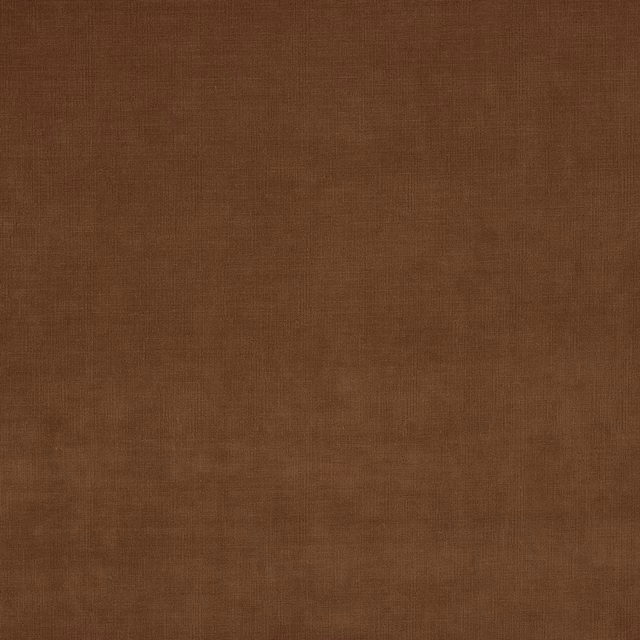 Deep rust-brown plain woven fabric with subtle tonal texture and fine grain