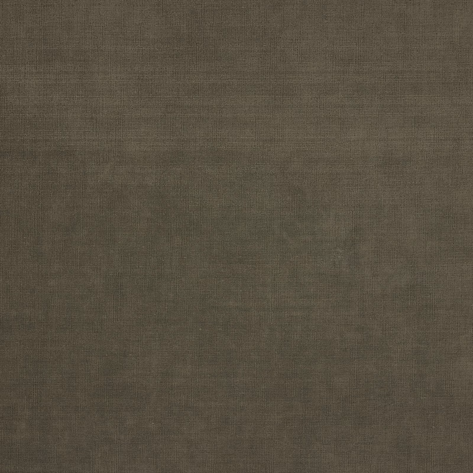 Dark olive-brown Velora fabric showing a fine, softly mottled woven texture