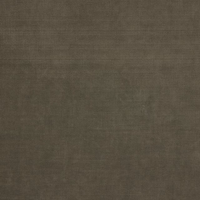 Dark olive-brown Velora fabric showing a fine, softly mottled woven texture