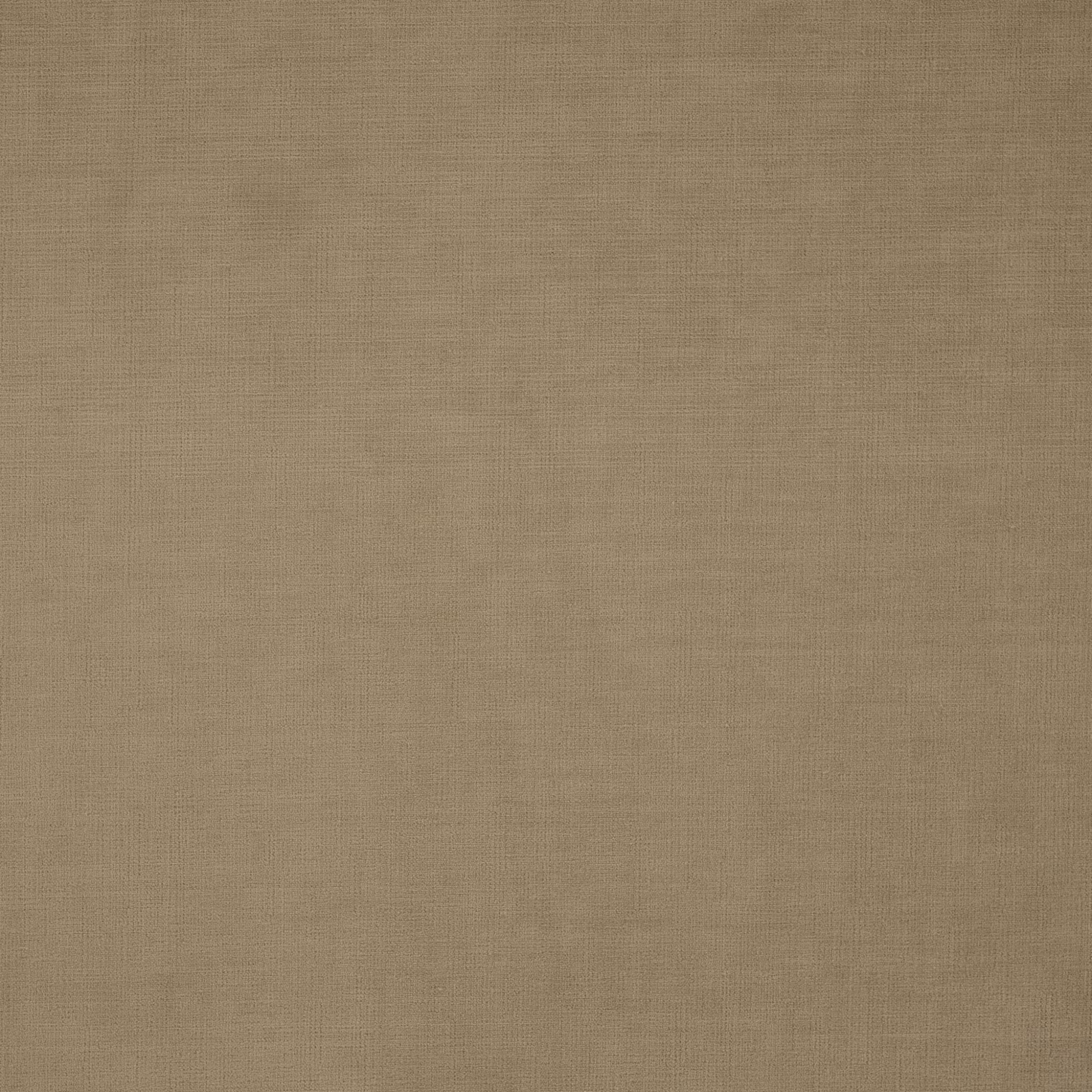 Close-up of warm malt taupe fabric with a fine, softly crosshatched woven texture