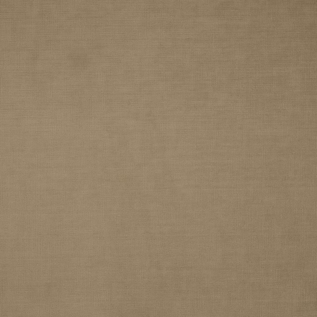 Close-up of warm malt taupe fabric with a fine, softly crosshatched woven texture