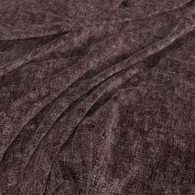 Deep amethyst-purple woven texture with softly crumpled folds and fine crosshatching