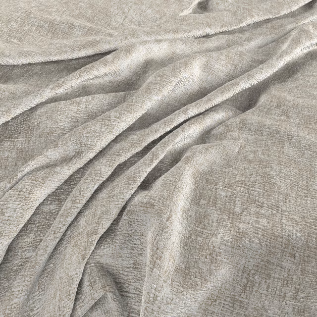 Pale chamois beige woven textile showing fine texture and folded tonal shadows