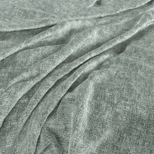 Muted duckegg blue-green fabric with a fine woven texture in soft folds