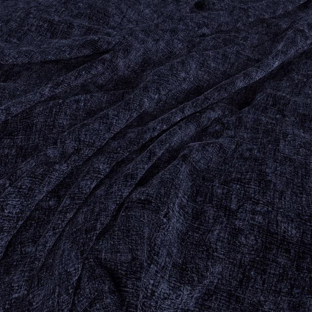 Deep ink navy textile with fine crosshatched texture and softly highlighted folds