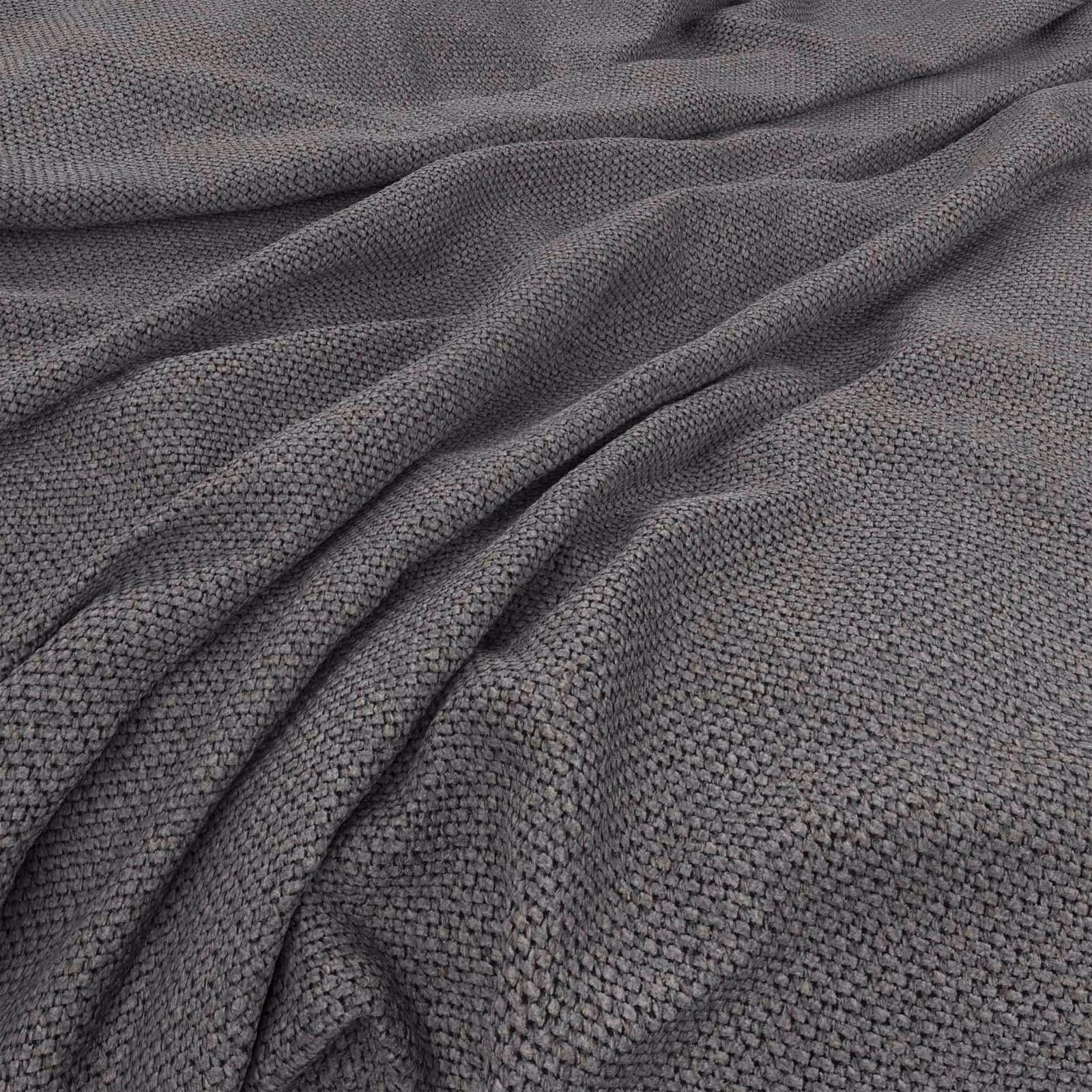 Close-up of Wacca Arctic in cool charcoal grey with a tightly pebbled weave
