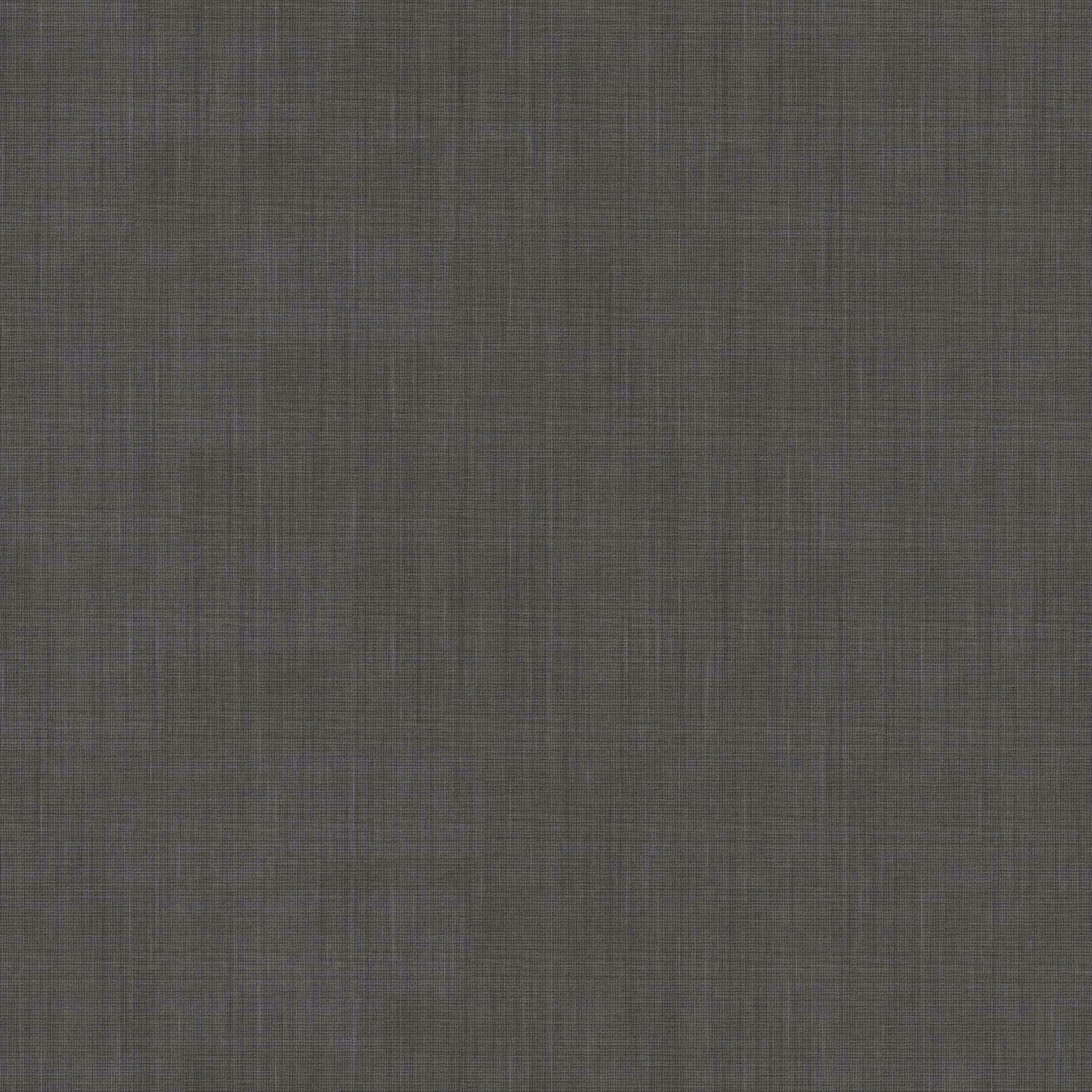 Close-up of muted steel grey plain-woven fabric with fine crosshatch texture