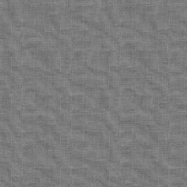 Cool smoke grey plain-woven fabric with subtle linen-like texture