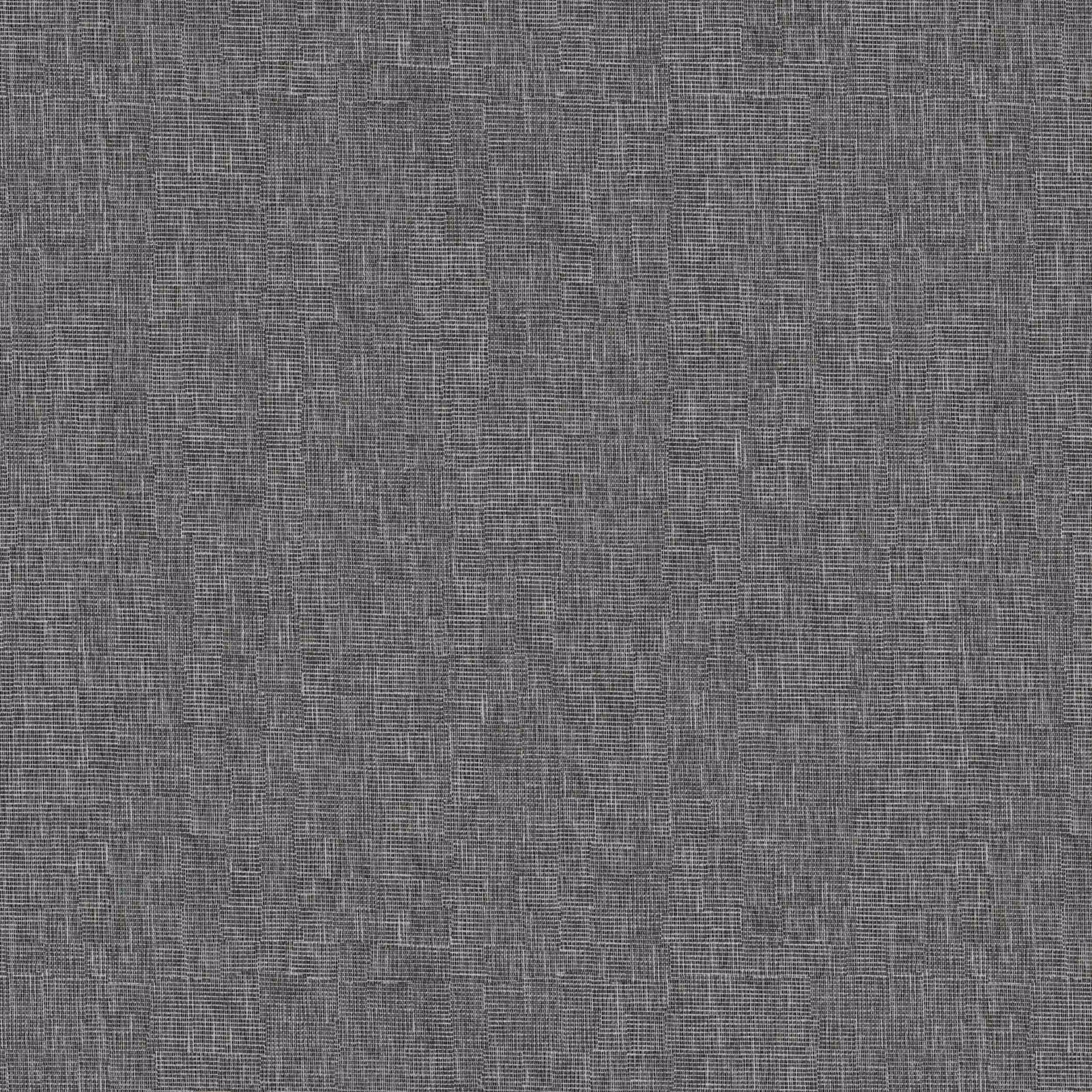 Close-up of plain ash grey woven curtain fabric with fine textured weave