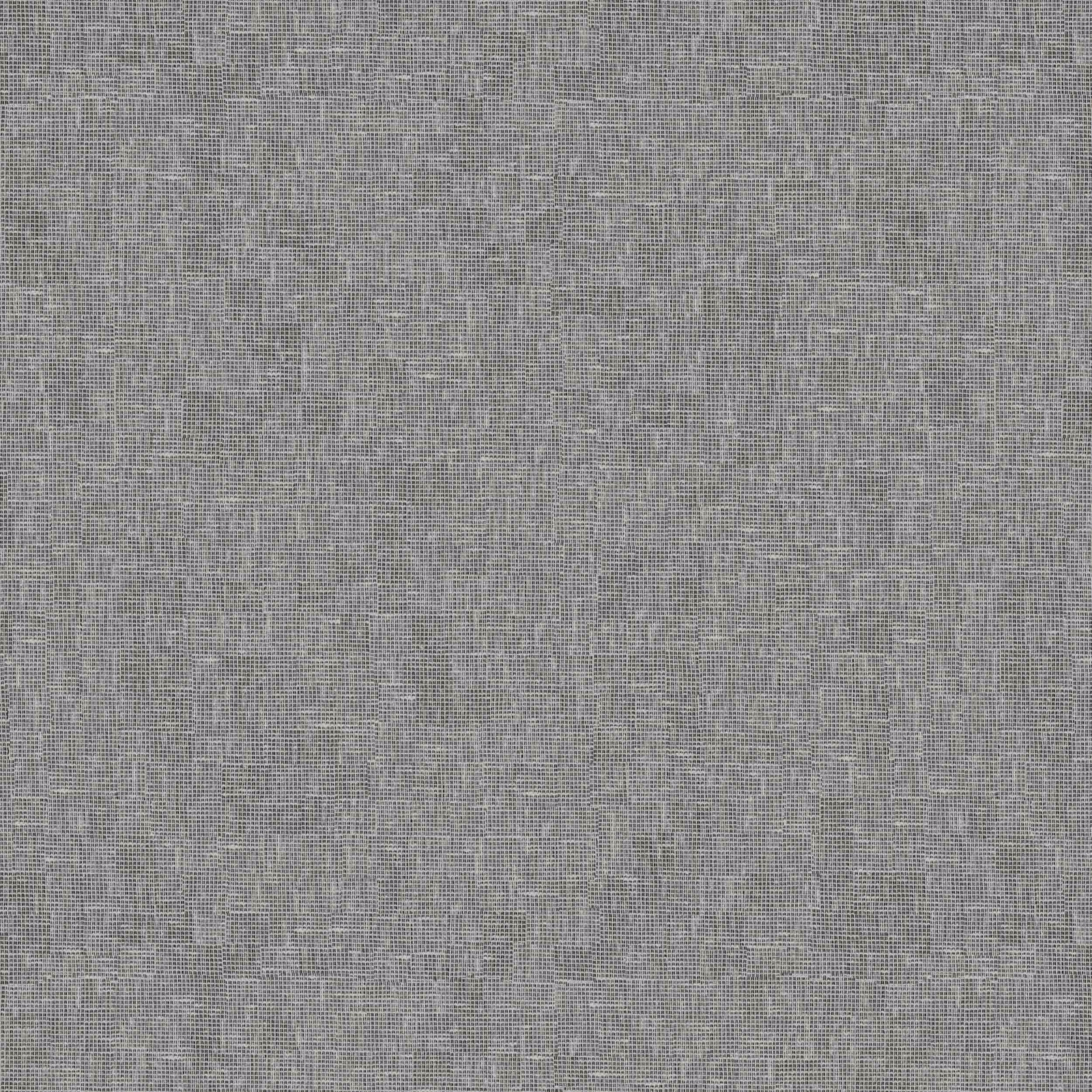 Close-up of a soft flint grey plain-woven curtain fabric with fine texture