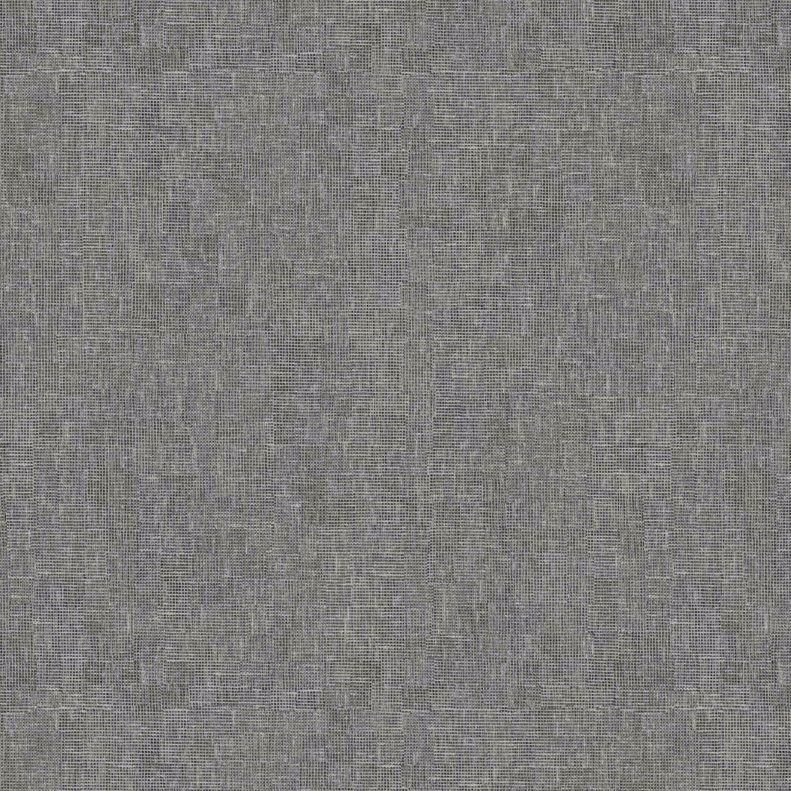 Close-up of cool silver-grey plain woven fabric with fine textured surface