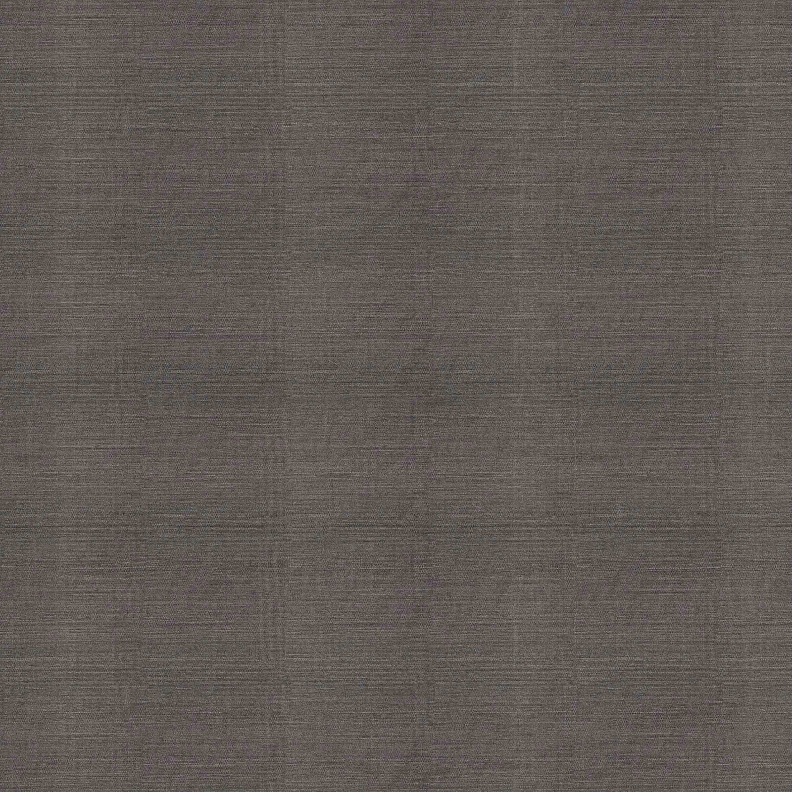 Close-up of warm graphite grey plain weave fabric with fine horizontal texture