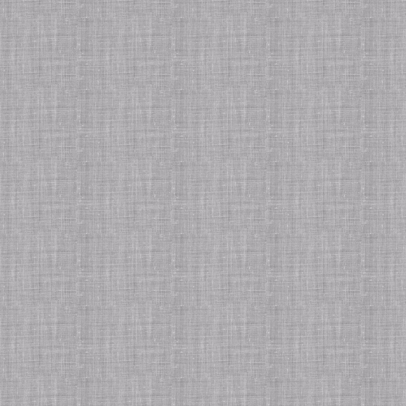Soft pale grey plain linen-look fabric swatch with fine woven texture