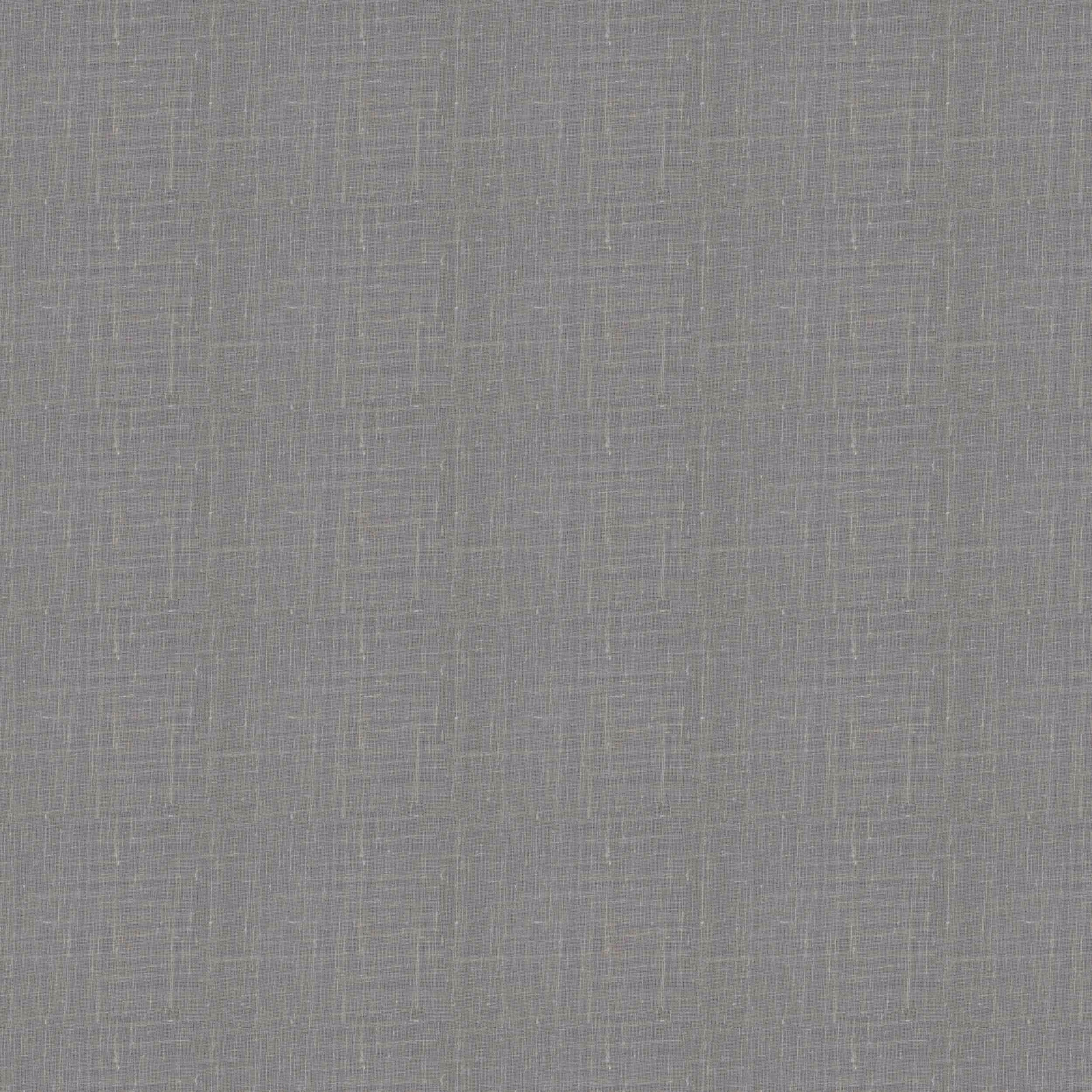 Soft pebble grey plain woven fabric with subtle linen slub texture