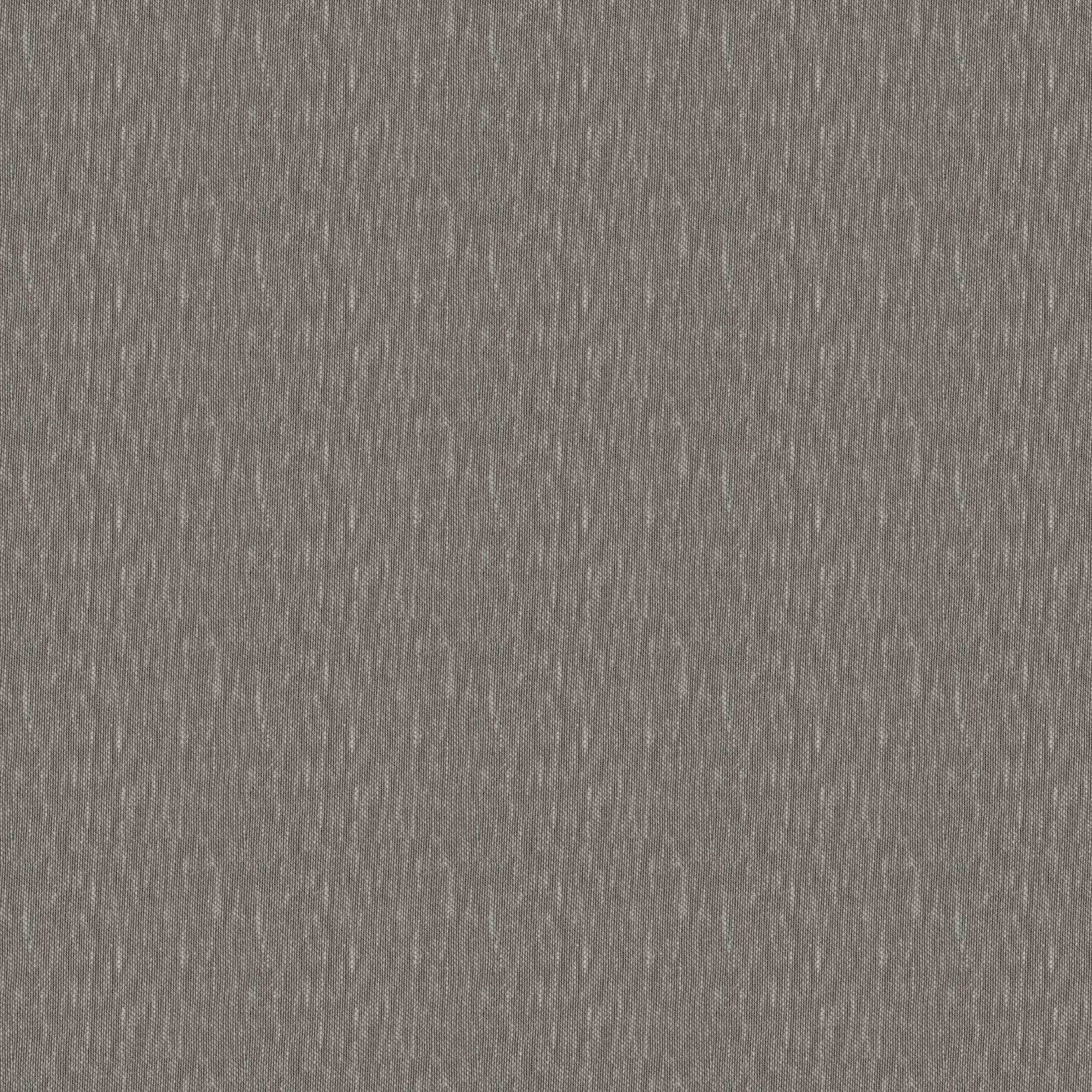 Close-up of plain smoky grey woven fabric with fine vertical texture