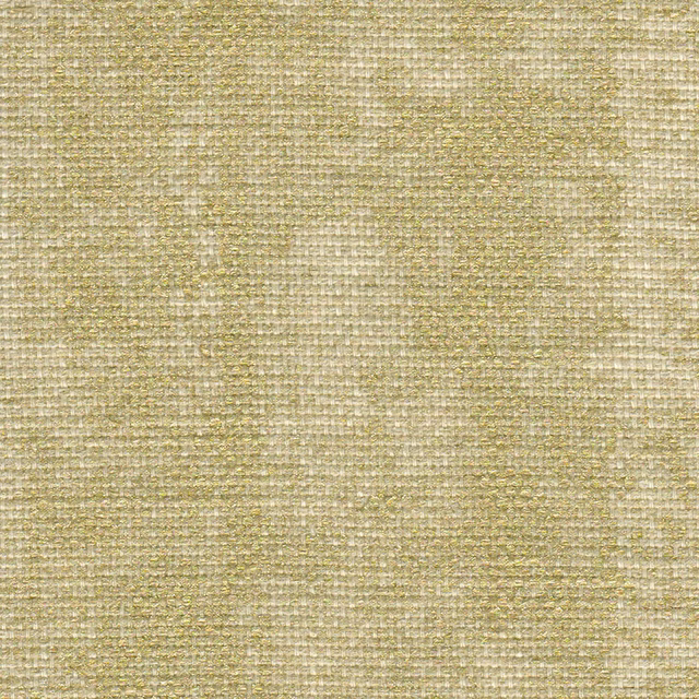 Close-up of warm champagne beige woven texture with subtle golden olive flecks