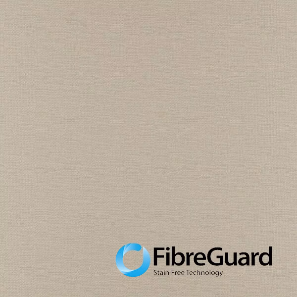 Warm greige-beige fabric with a fine, subtly horizontal woven texture