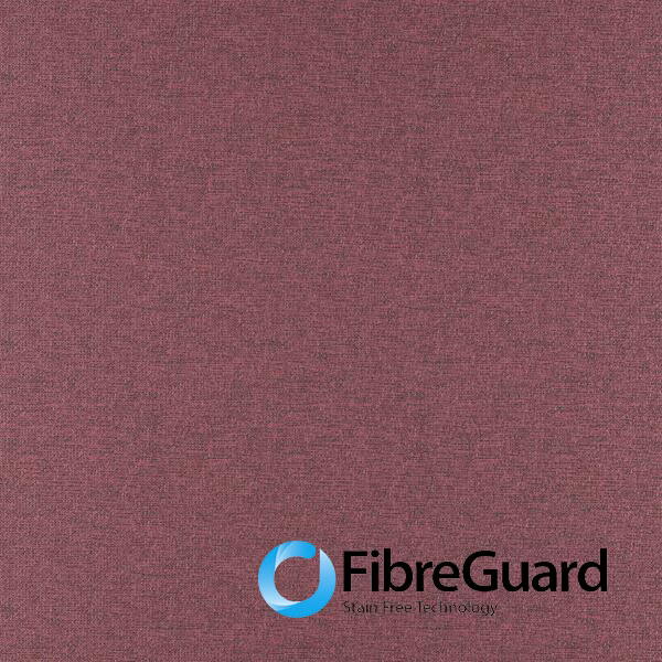 Close-up of dusky raspberry-mauve woven textile with fine tonal texture