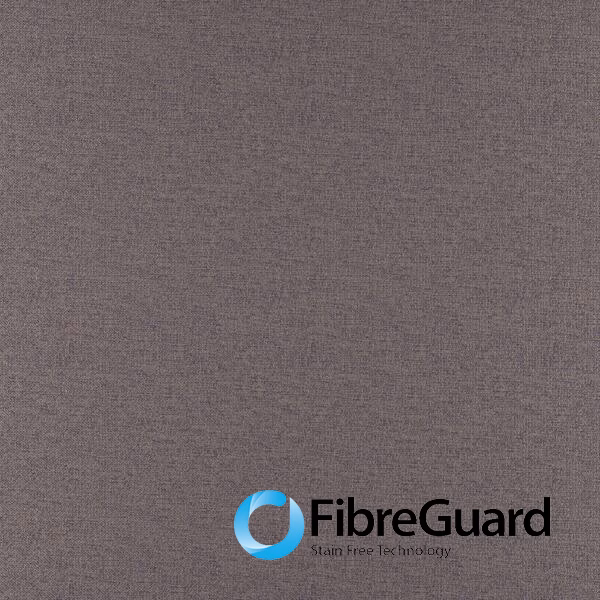 Warm heather-grey taupe fabric with a close, subtly flecked woven surface