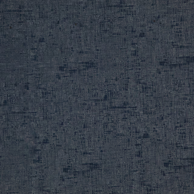 Dark navy woven fabric with irregular blue-grey crosshatch texture