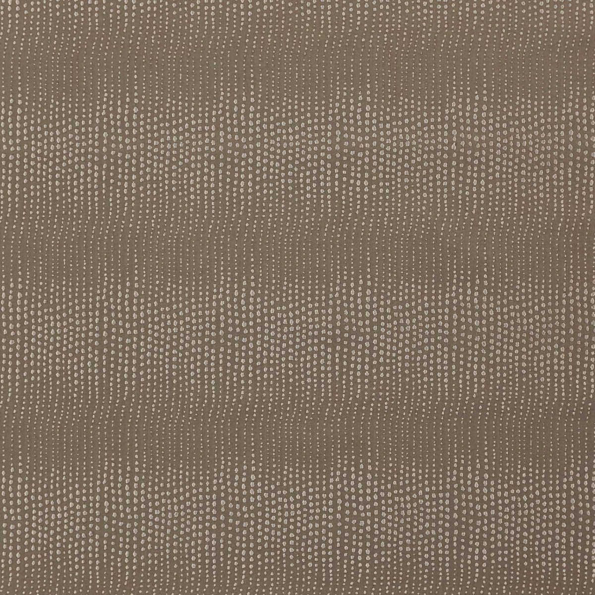Warm latte taupe fabric with pale dotted vertical lines and subtle horizontal banding