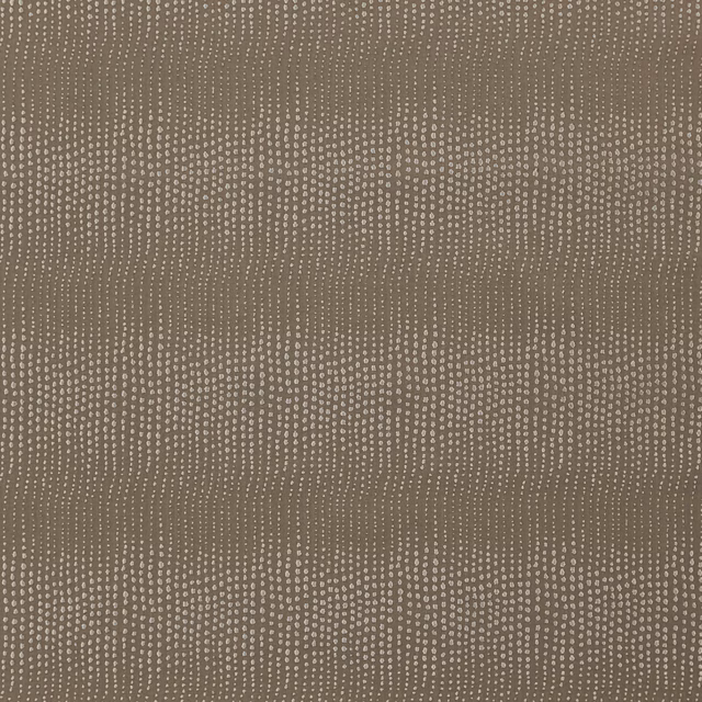 Warm latte taupe fabric with pale dotted vertical lines and subtle horizontal banding