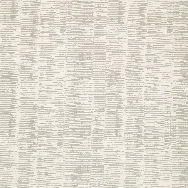 Oyster cream fabric with irregular grey horizontal strokes and softly textured tonal variation