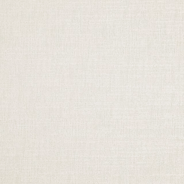 Close-up of Winter White fabric showing a fine, softly crosshatched ivory weave