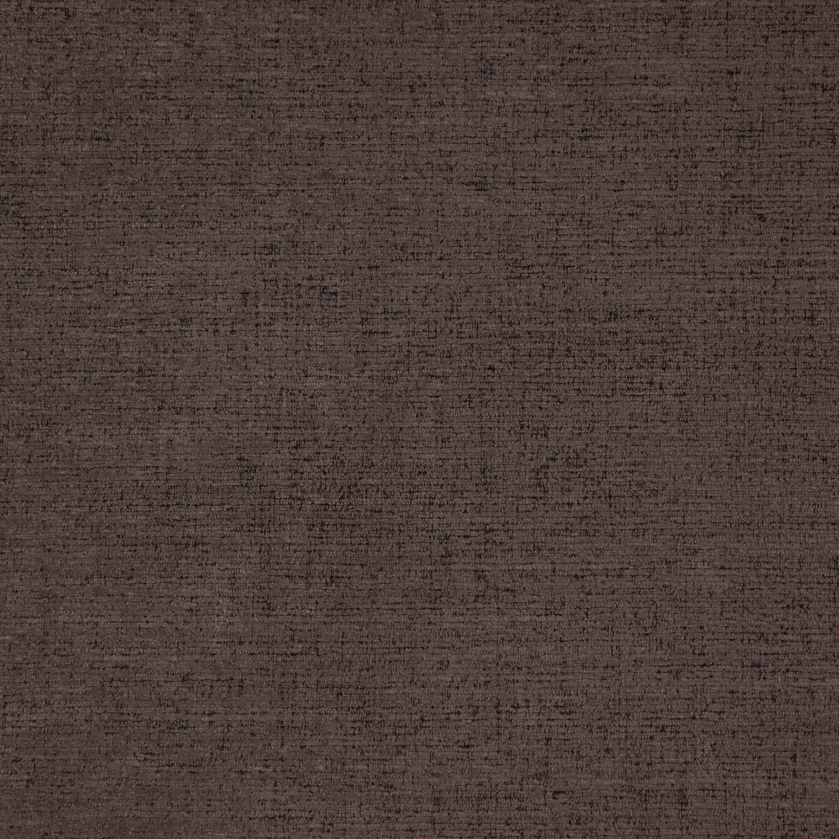 Deep peat-brown woven swatch with fine horizontal slubs and soft taupe mottling