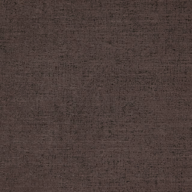 Deep peat-brown woven swatch with fine horizontal slubs and soft taupe mottling