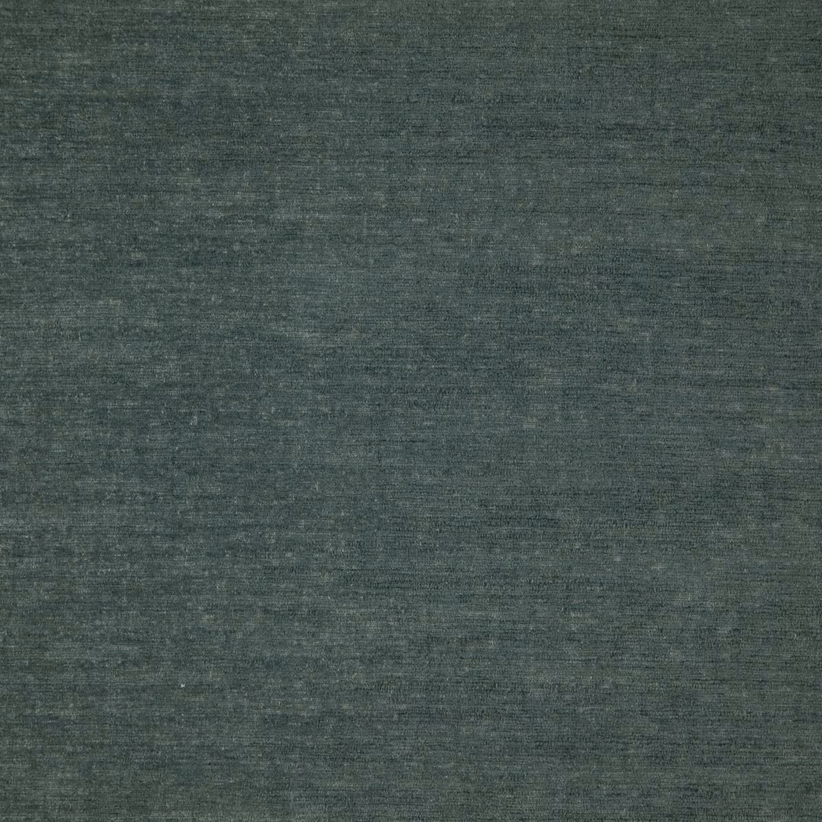 Dark ocean teal woven textile with fine horizontal slub texture