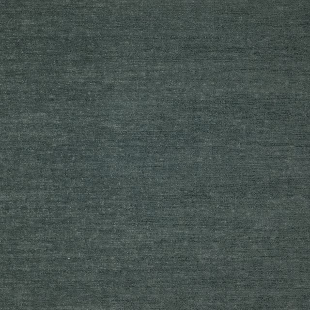 Dark ocean teal woven textile with fine horizontal slub texture
