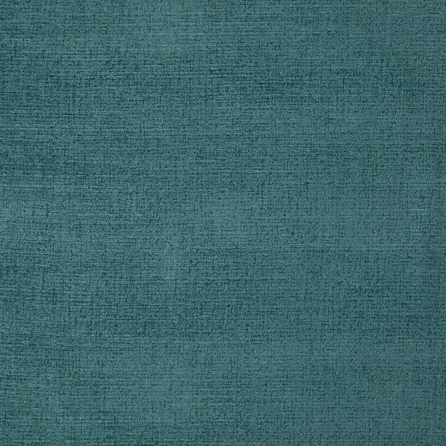 Close-up of deep turquoise teal fabric with a fine irregular horizontal weave