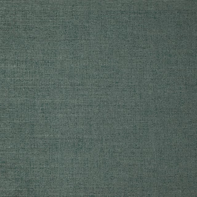 Close view of muted blue-teal fabric with fine irregular woven texture
