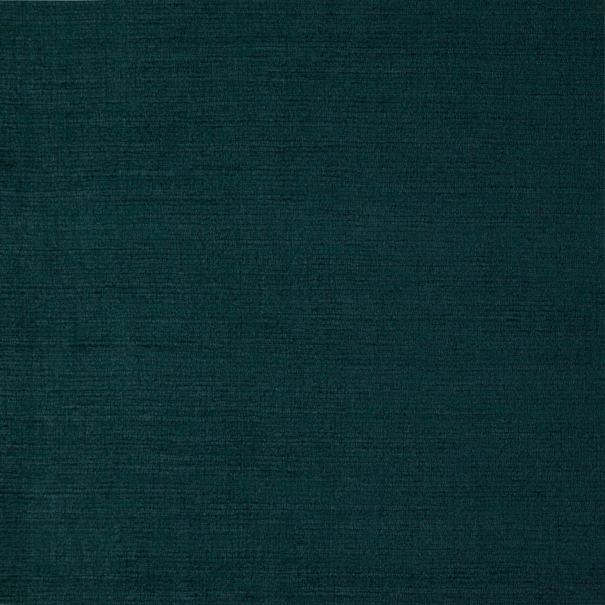 Close-up of deep petrol teal Ballantrae fabric with fine horizontal woven texture