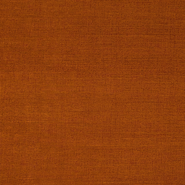 Warm paprika-rust fabric showing a fine, irregular horizontal woven texture