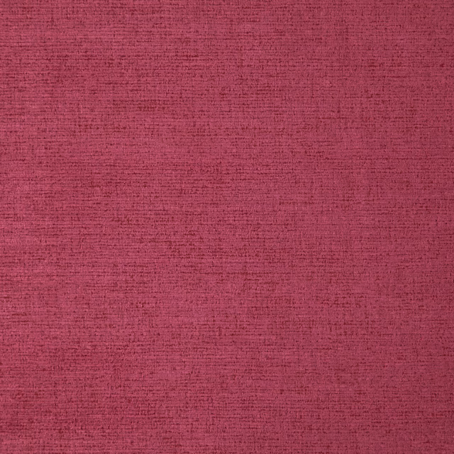 Deep raspberry pink woven fabric with fine horizontal slub texture