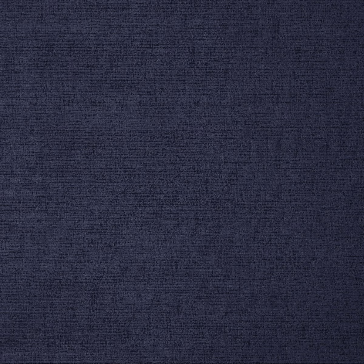 Close-up of deep midnight-blue woven fabric with fine charcoal texture and soft nap