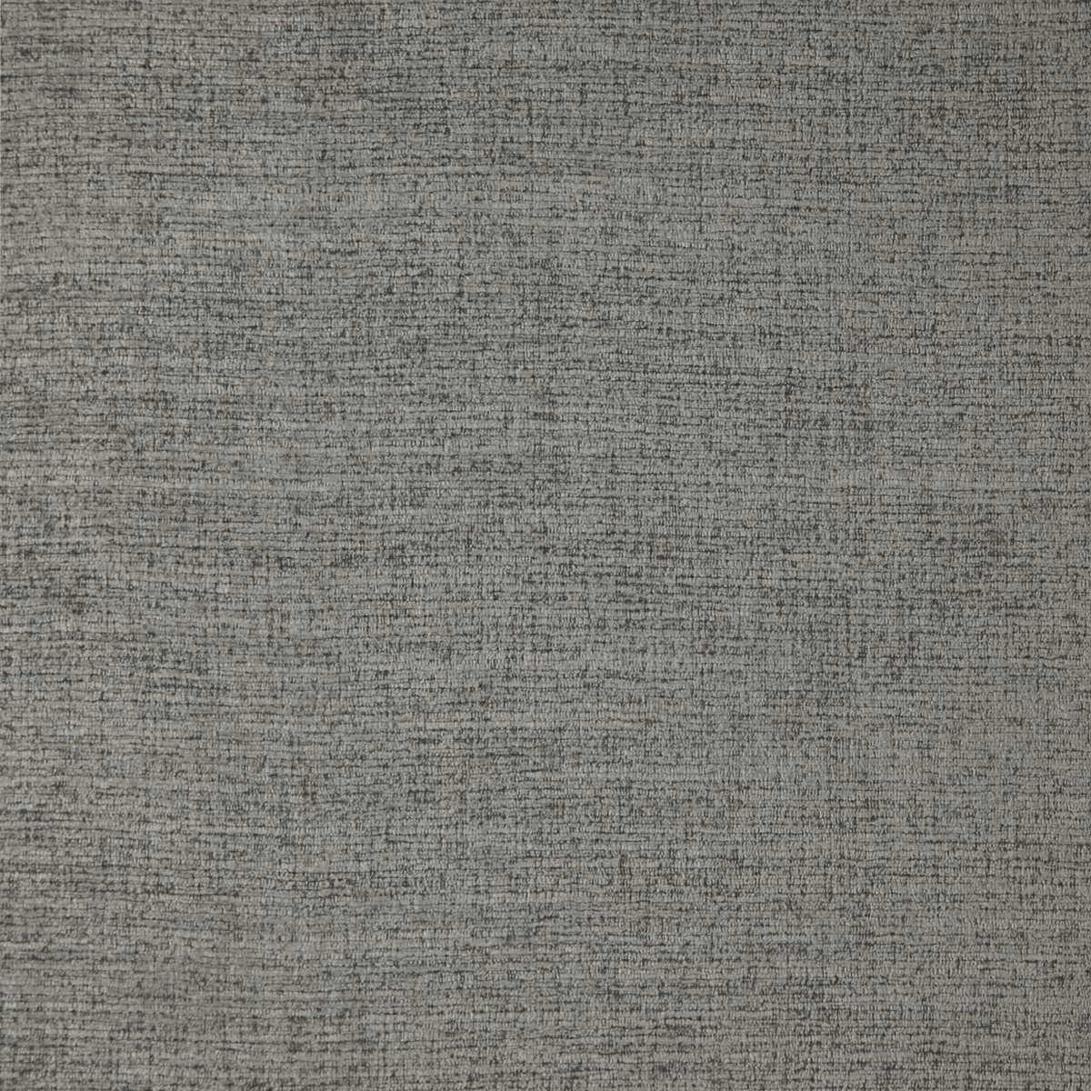 Close-up of Aluminium grey fabric with a fine, irregular horizontal woven texture