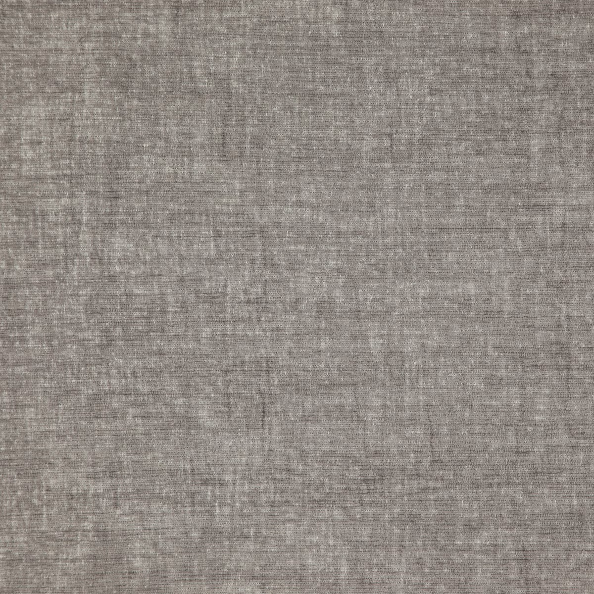 Warm metal-grey woven fabric with fine horizontal slubs and subtle tonal variation
