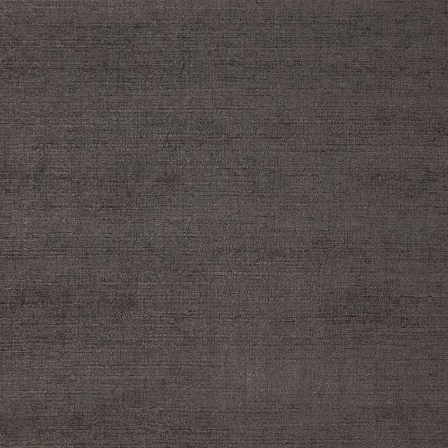 Deep charcoal grey woven fabric with fine horizontal texture and subtle tonal variation