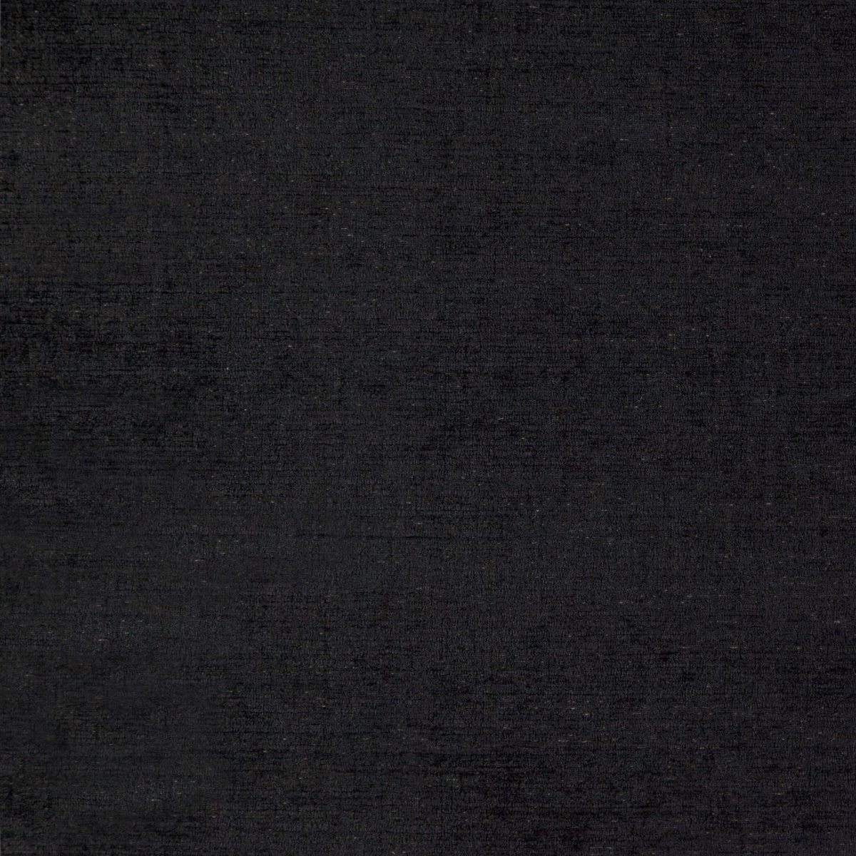 Near-black charcoal woven textile with subtle horizontal slub and fine tonal grain