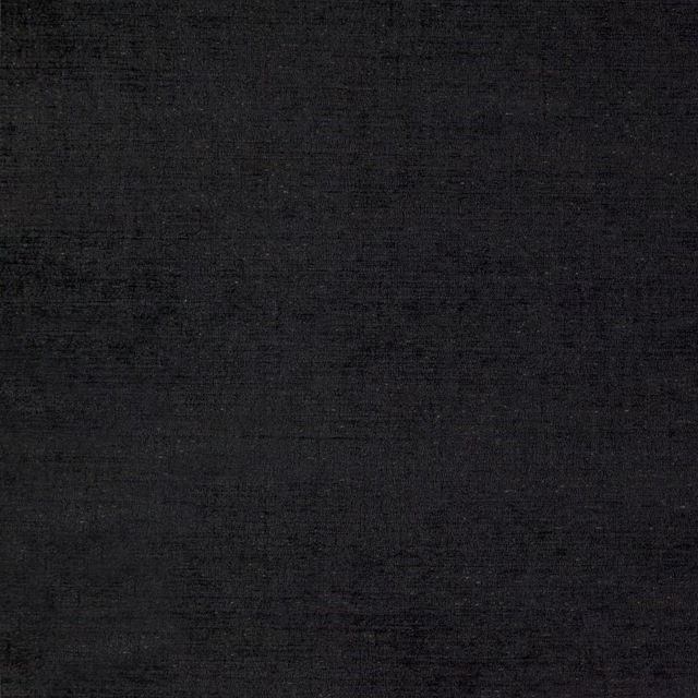 Near-black charcoal woven textile with subtle horizontal slub and fine tonal grain